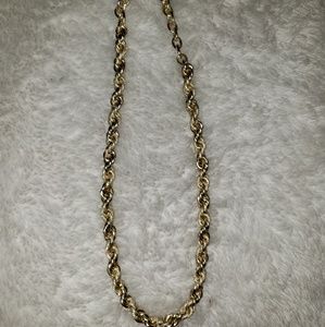 14k Gold Twisted Chain Necklace